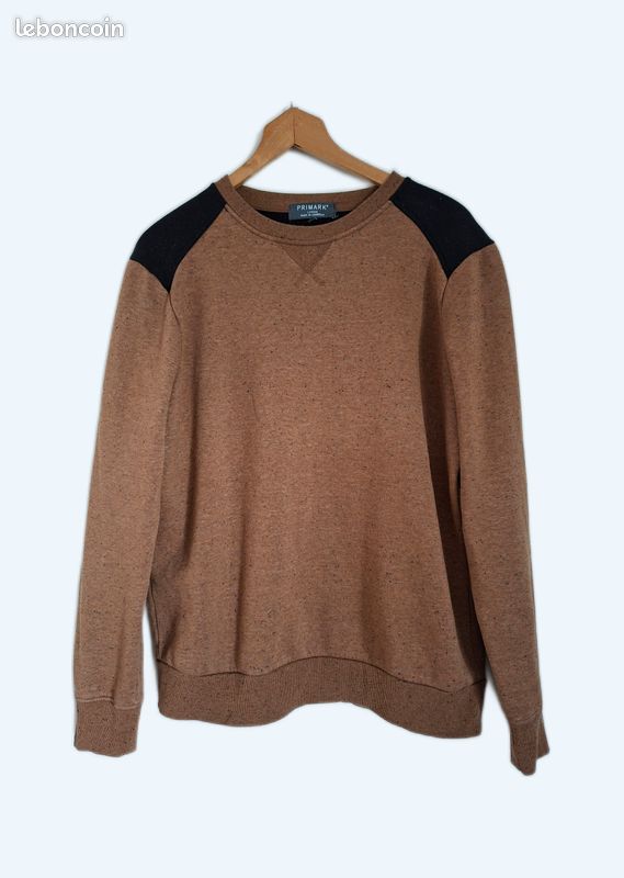 Pull en maille fine à col ras-du-cou - Noir - Homme