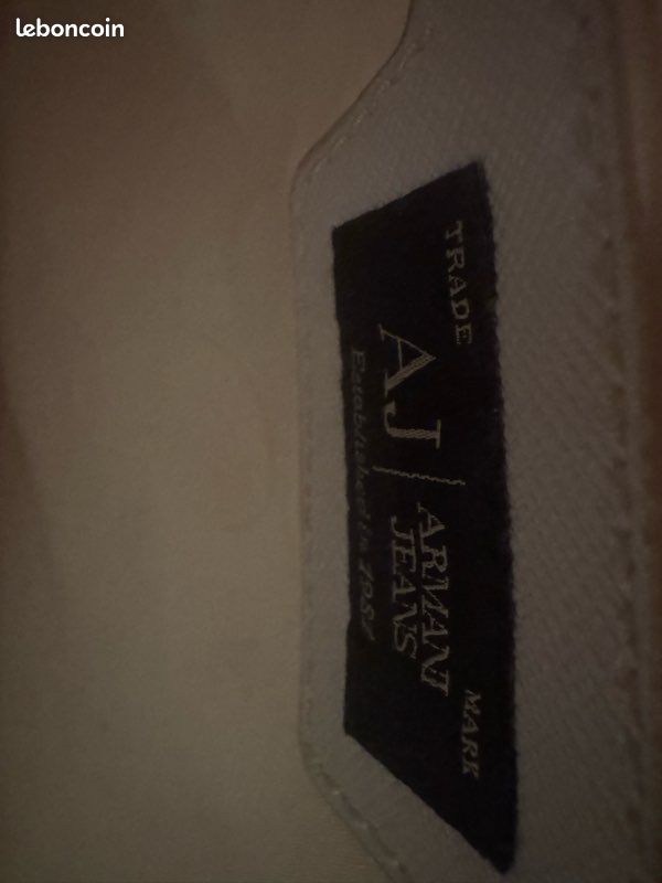 Sac cuir blanc Armani (image 4)