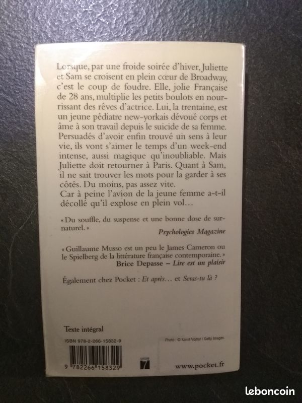 Livre pocket Guillaume MUSSO Sauve-moi (image 2)
