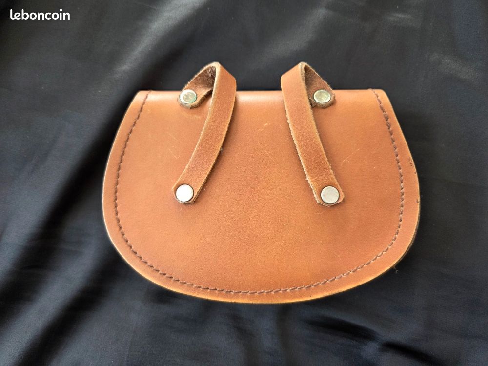 Pochette de ceinture cuir sellier (image 3)