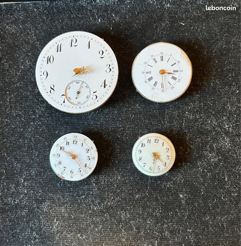 Mouvement Et Cadran Ancien De Montre à Gousset – Occasion, Sans Marque, Pièce De Collection Ou Réparation