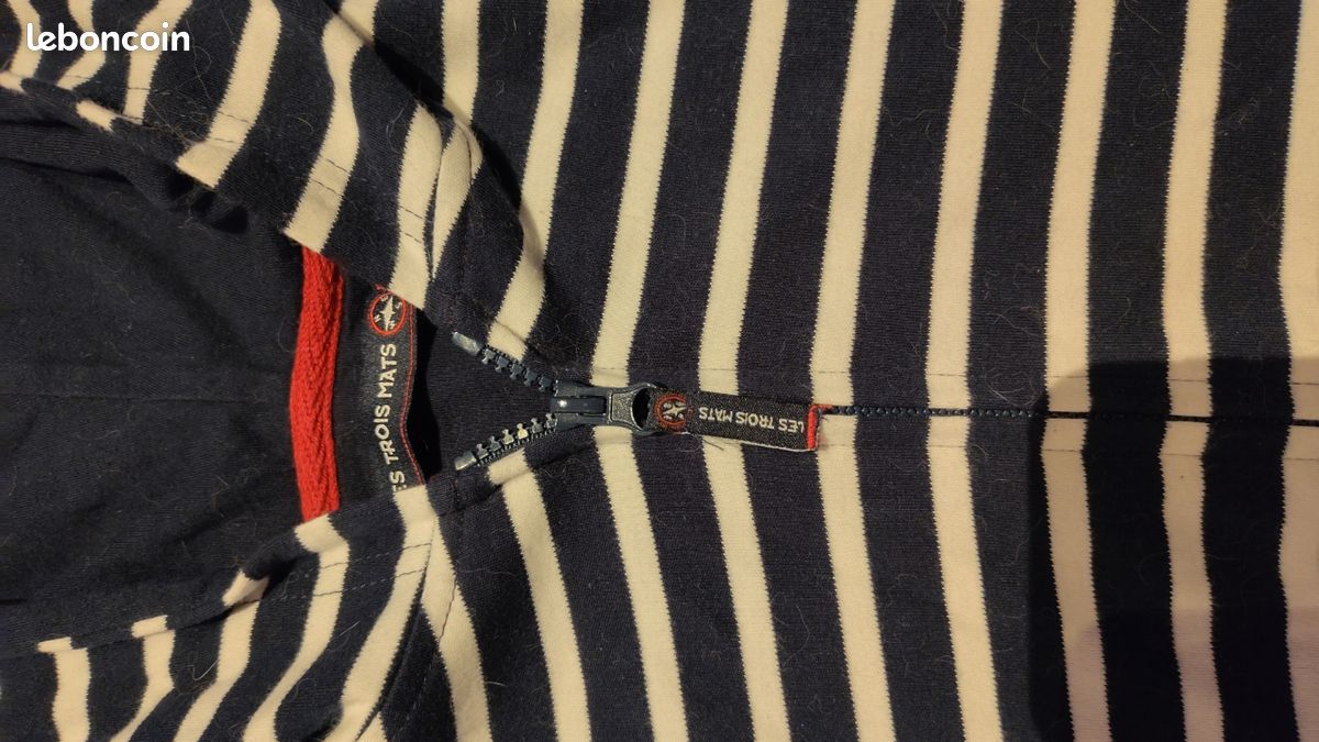 Gilet marinière Trois Mâts femme T3 (image 3)