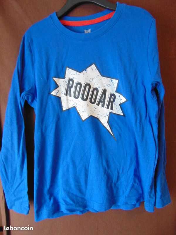 TS2 - Tee-shirt bleu Roooar 4/6 ans (image 1)