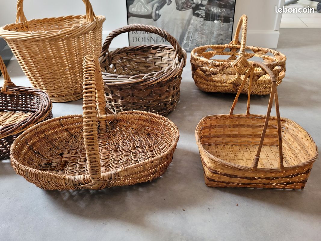 Lot de paniers et coupelles en osier (image 4)