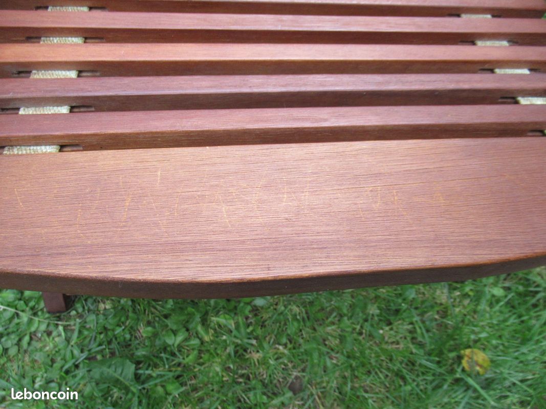 Transat de jardin en teck (image 2)