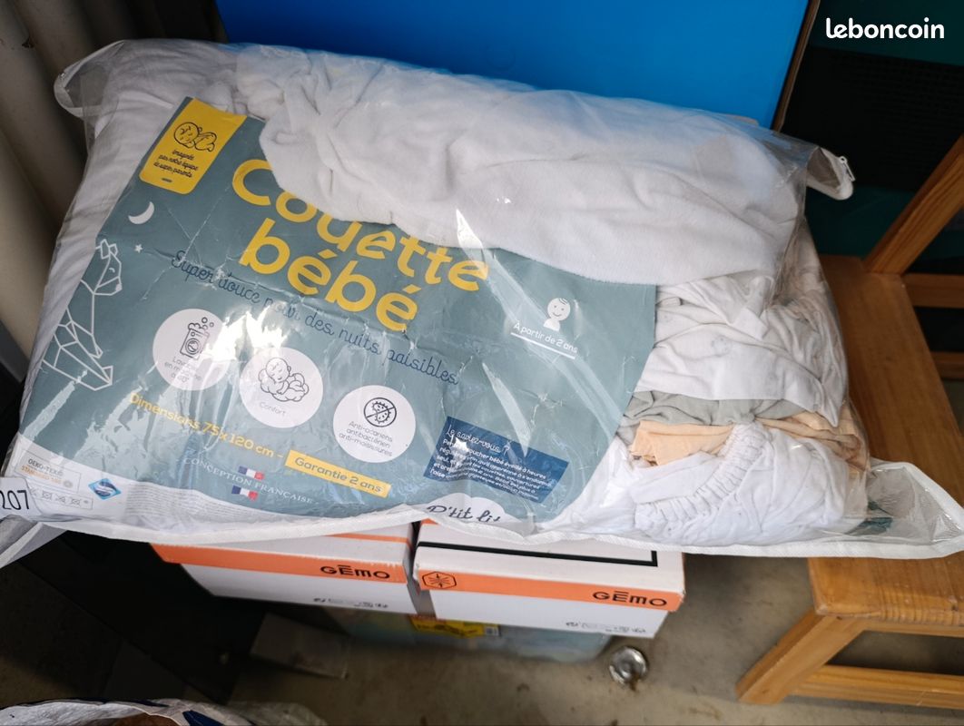 Lit combiné bébé + barrière + matela (image 11)