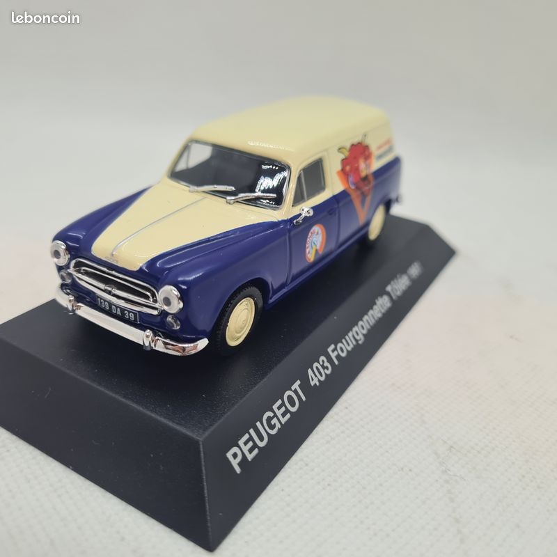 Miniature 1/43 Peugeot 403 Taxi Noir - Minimini Label 43 EDL