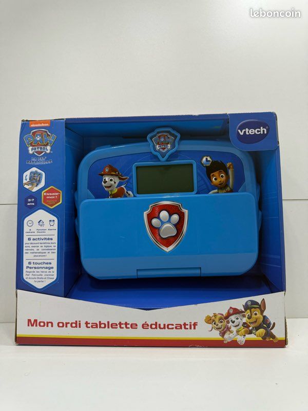 Tablette éducative Pat Patrouille VTech - 2 En 1 Pour Enfants 3-7 Ans