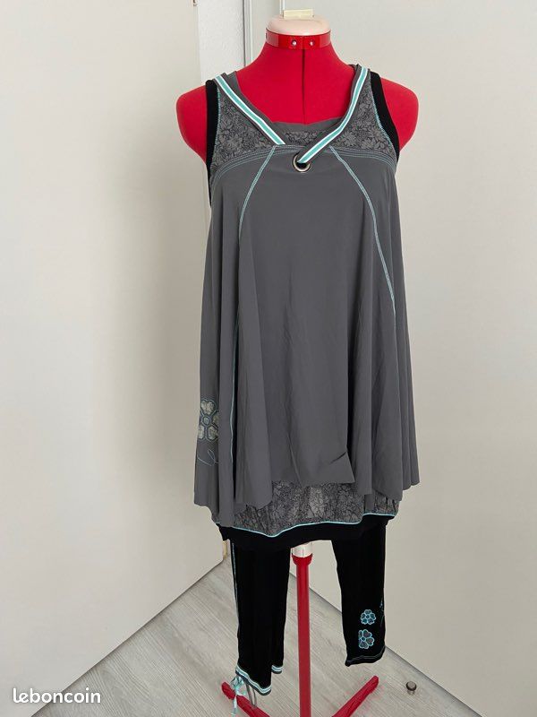 Robe ample avec legging gris LMV S (image 1)