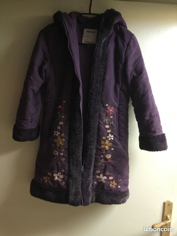 Manteau fille violet (image 1)