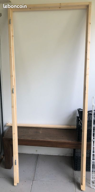 Bloc porte ispolane huisserie 72 mm H.204 x l.93 cm, poussant droit (image 3)