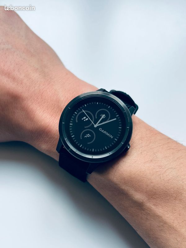 Montre Connectée Garmin Vivoactive 3 Noire - Occasion Pour Running Et Sport