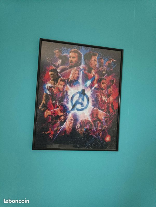 Toile Avengers Marvel Super héros Disney - Diamond Painting Peinture Diamant - Chambre enfant ado adolescent (image 3)