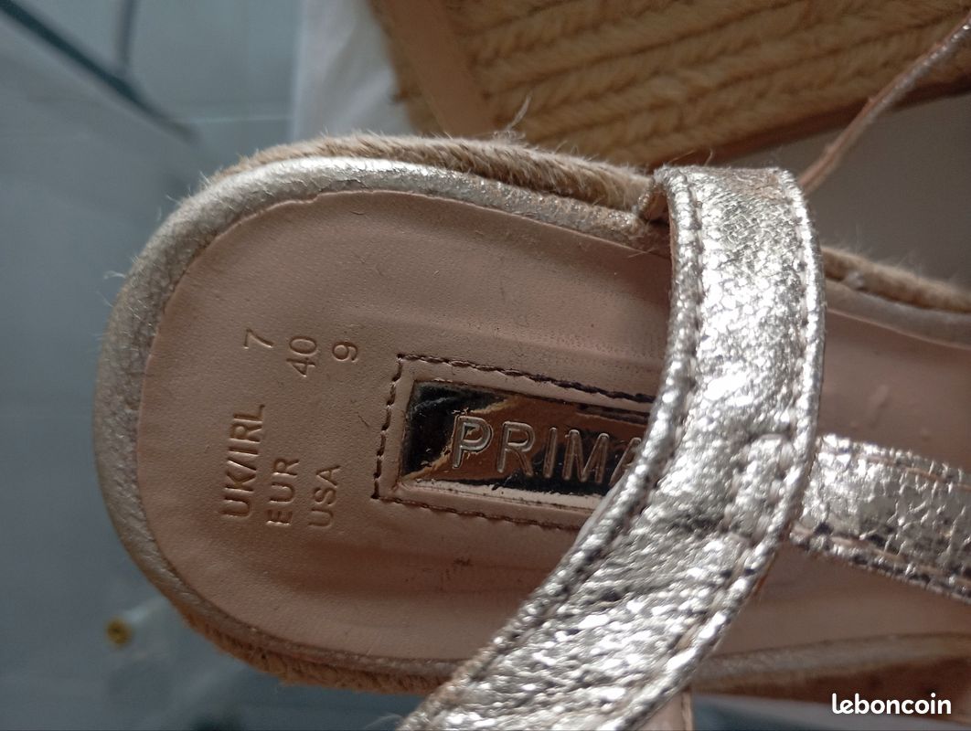Talons Primark à Brides Cheville - Imitation Peau De Serpent Et Daim Orange, Portés Une Fois