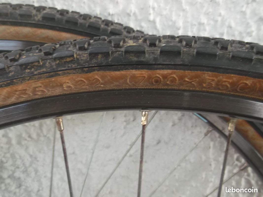 Lot de 2 jantes WOLBER GTX 28 36H Road Clinchers pour pièces de vélo rétro