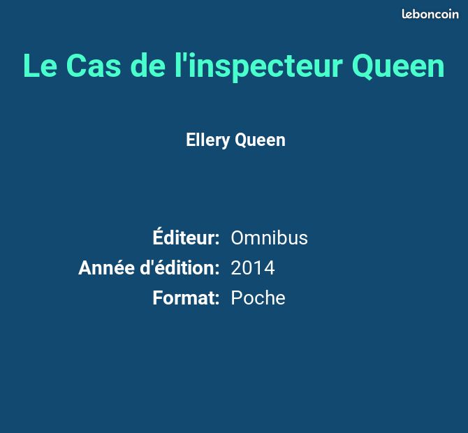 Le Cas de l'inspecteur Queen - Ellery Queen et Simone Lechevrel (image 2)