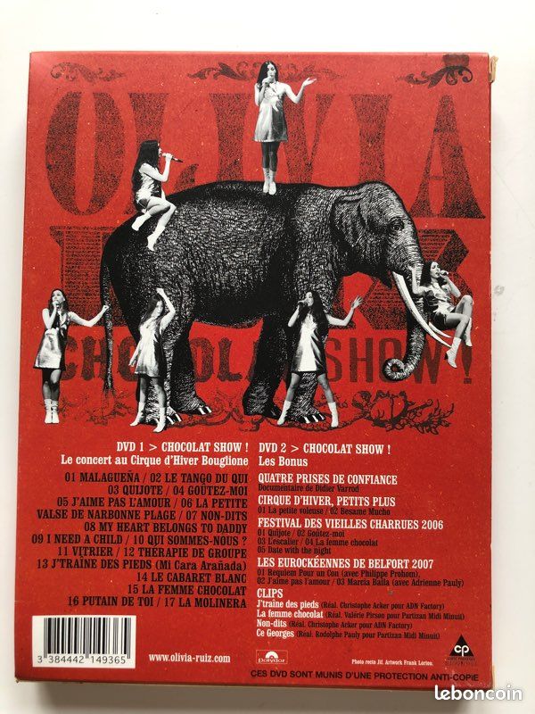 Dvd Olivia Ruiz Chocolat show (image 2)