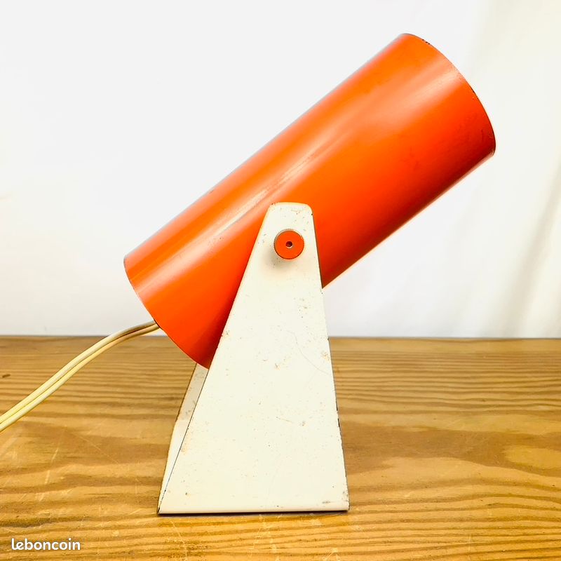 Lampe De Poche Vintage Soviétique FOTON ZIM URSS - Plastique Orange Rétro