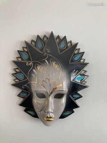 Masque de Venise fabrication à la main lot de 2 - Décoration