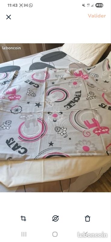 Ensemble housse de couette et taie assortie, lit 1 place (image 2)