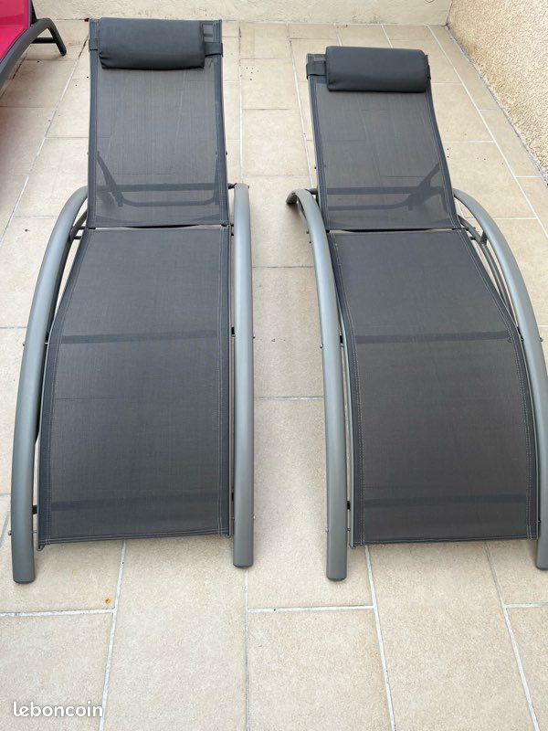 Bain de soleil aluminium gris (image 1)