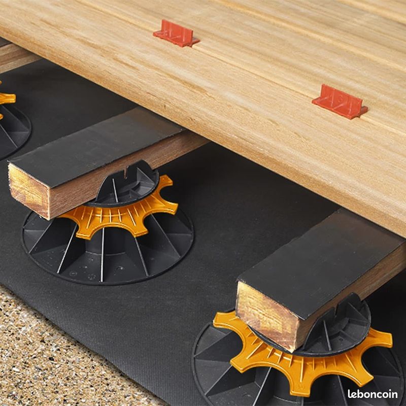 Plot terrasse bois 80-140mm - lot de 20 pièces neuves (image 2)