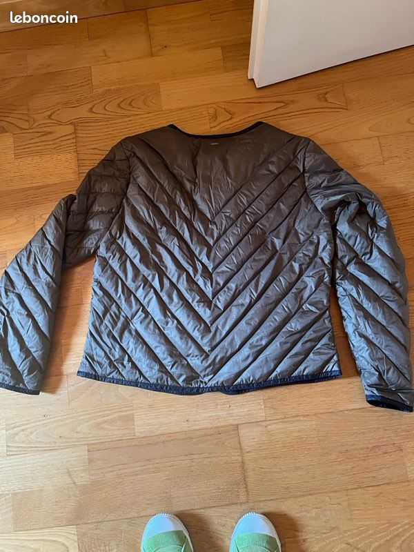 Ikks Doudoune Longue Femme En Plume Doudoune Plume Kaki 42