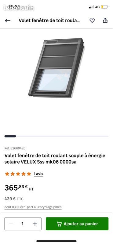 Volet roulant solaire neuf (image 1)