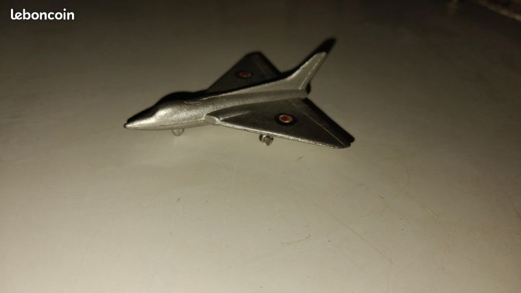 Jouet Ancien Avion Mercury Avro 707 A - Réf 406, échelle 1/36, Blanc, Occasion