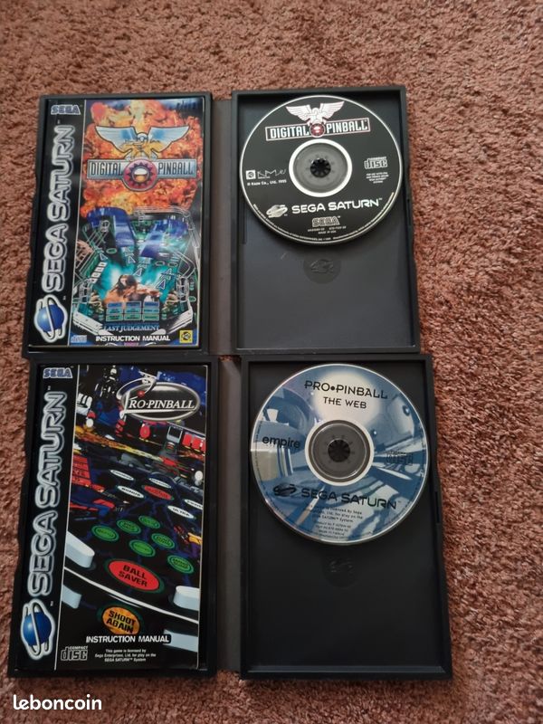 Sega Saturn Game Digital Pinball. Pal Version.boîte And Game