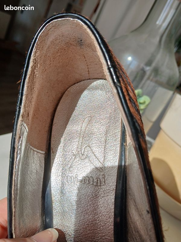 Escarpins Femme Talon Moyen Bout Pointu Motif Tigre - Taille 37 (UK 4) - Neuf Sans Boîte