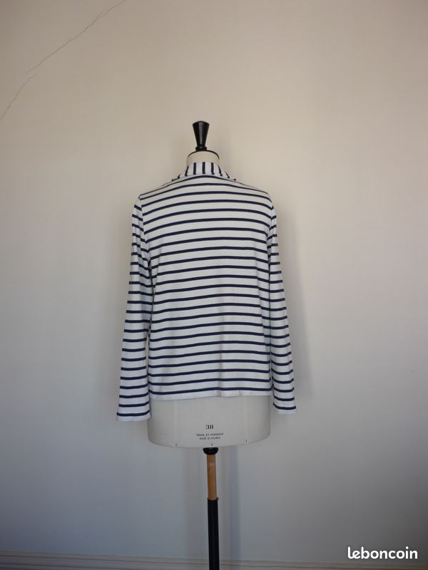 Caban jersey marin 16 ans, TBE - Petit Bateau (image 4)