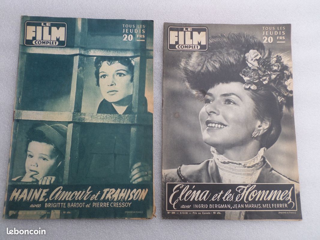 Cinéma : lot revues anciennes "Le Fim complet" (image 16)