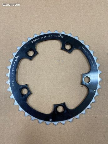 Plateau 130 SHIMANO alu route 9,10v 5703 intermédiaire triple gris clair