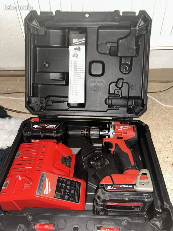 Milwaukee M18 BLPDRC-422C 18V perceuse à percussion sans fil 60 Nm avec 2 batteries, chargeur et mallette (image 11)