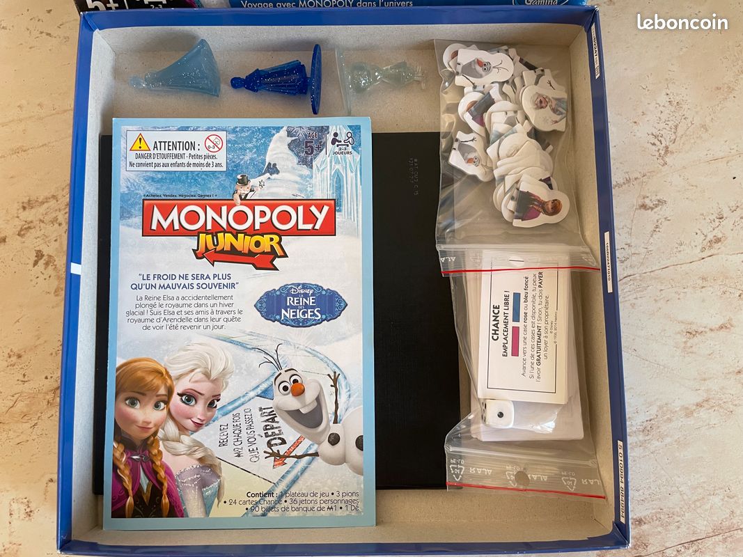Monopoly Junior: reine des neiges (image 2)