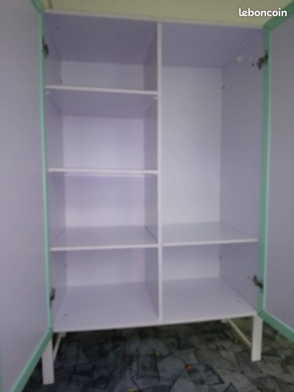 Une armoire blanche & verte VIBEL (image 3)