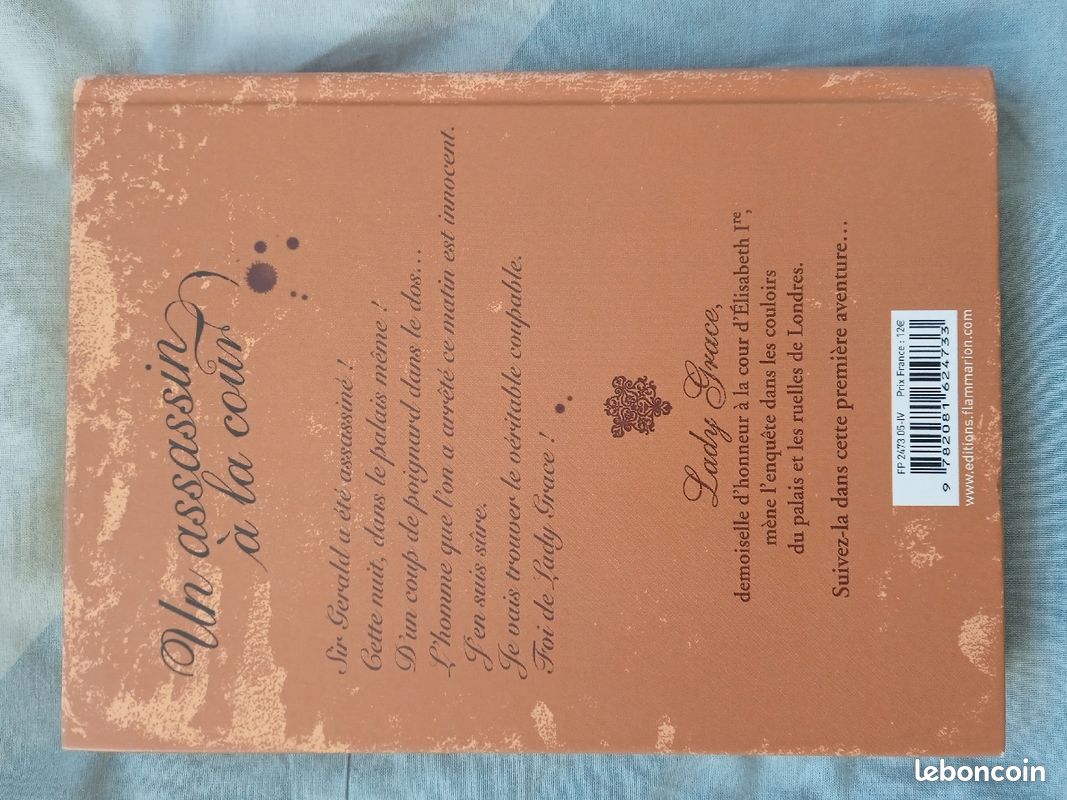 Vends livre "un assassin à la cour" de Lady Grace (image 2)