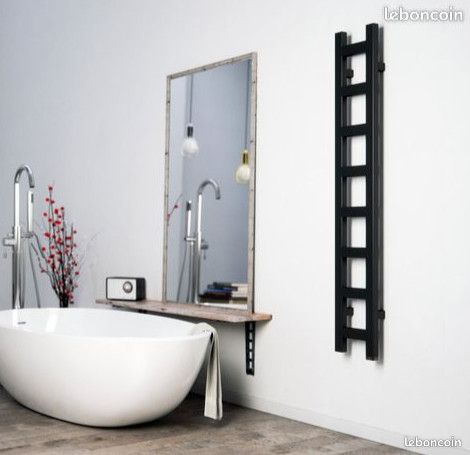 Radiateurs design large 20cm neufs Blanc ou Noir Eau chaude (image 2)