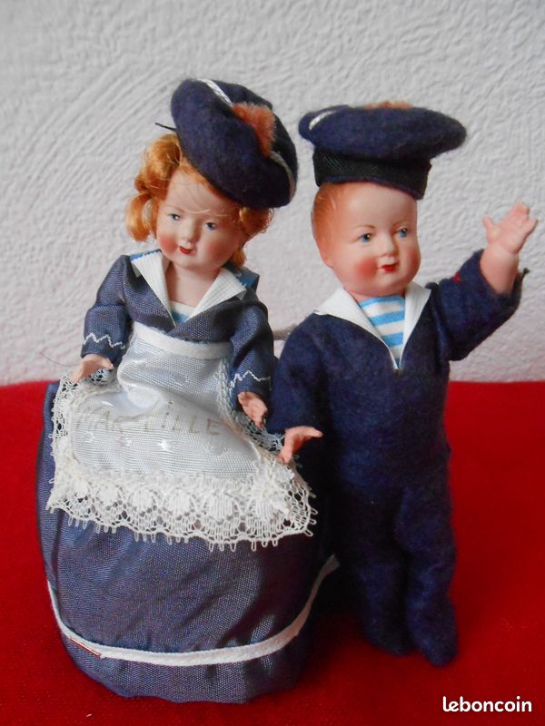 Couple de marins Marseillais vintage en boîte (image 3)
