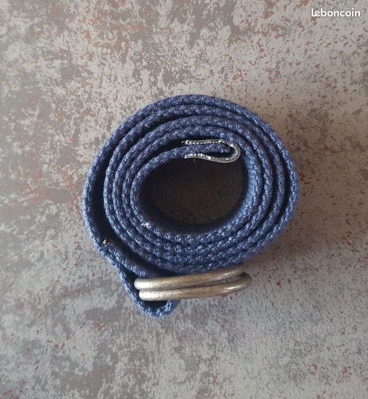 Ceinture bleu marine enfant 8 ans 70 cm NEUVE (image 2)