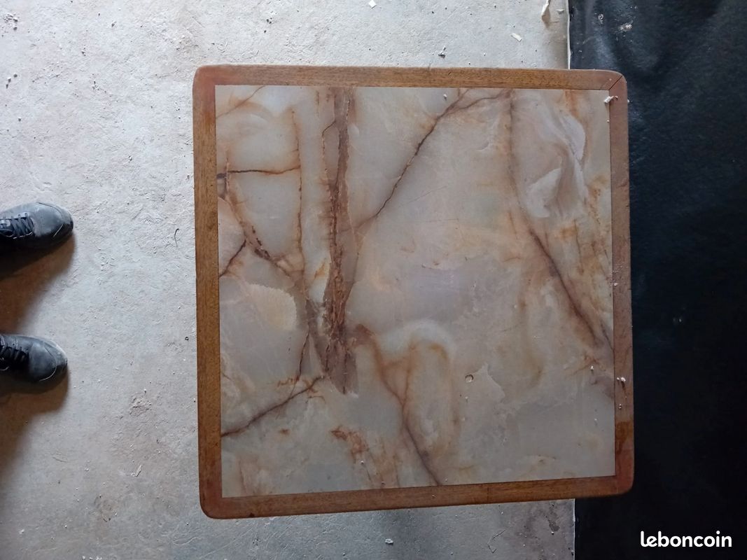 Table bistrot pied en fonte (image 4)