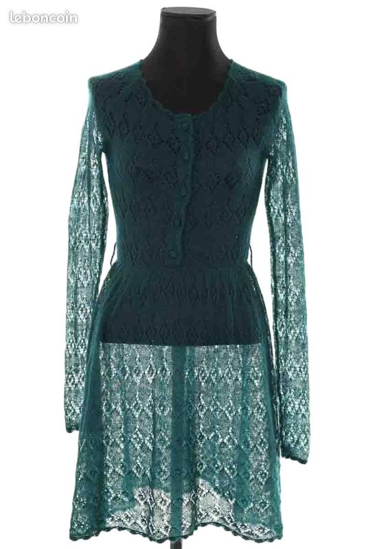 Robe en laine verte Manoush Vêtements