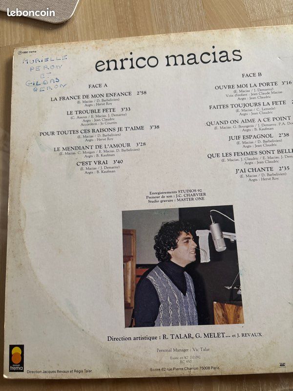 Vinyle enrico macias (image 2)