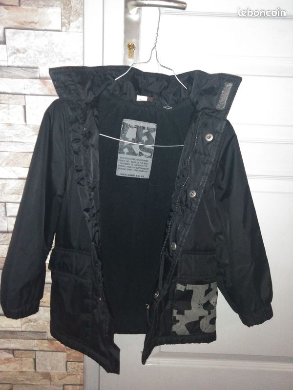 Parka avec capuche noir garçon IKKS (image 3)