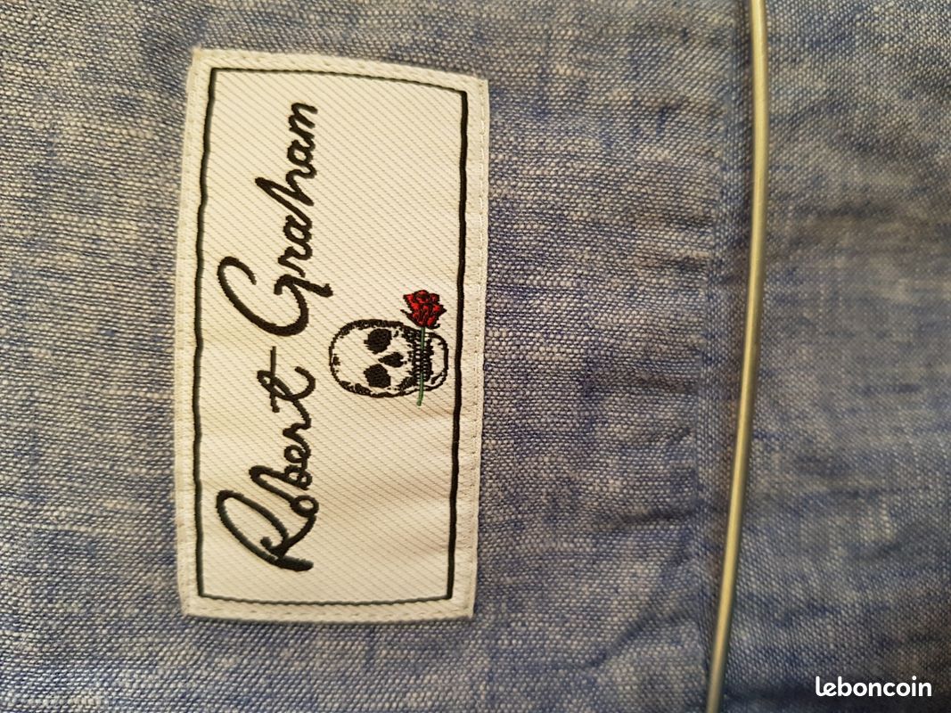 Chemise Homme Robert Graham - Taille 2XL - Coupe Ajustée - Rayée Framboise - Neuf Avec étiquette