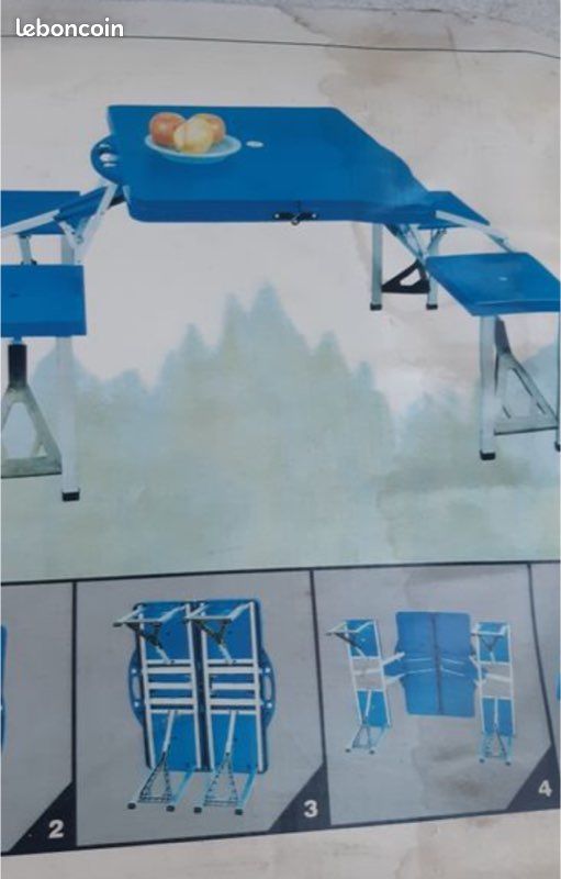Table chaise pic nic pliable (image 1)