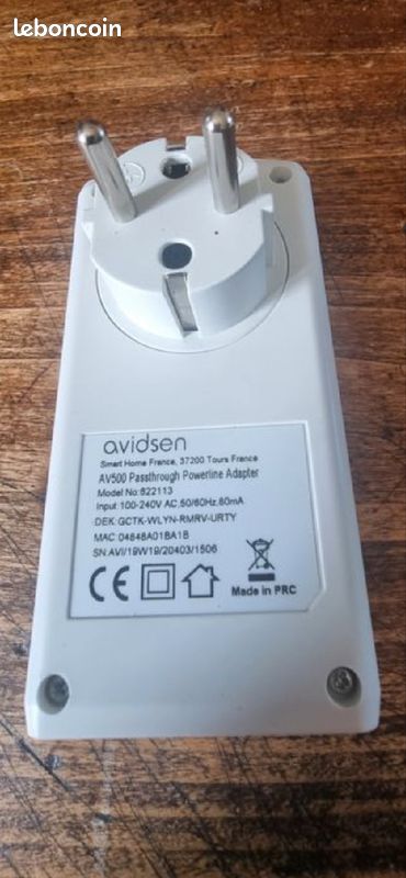 Prise AVIDSEN CPL Av500 (image 2)