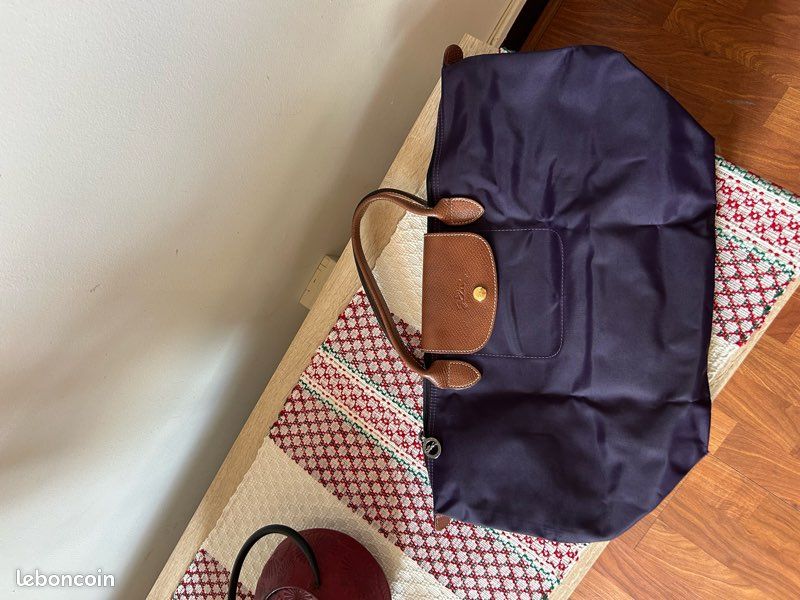 Sac à main pliable M Longchamp violet (image 5)