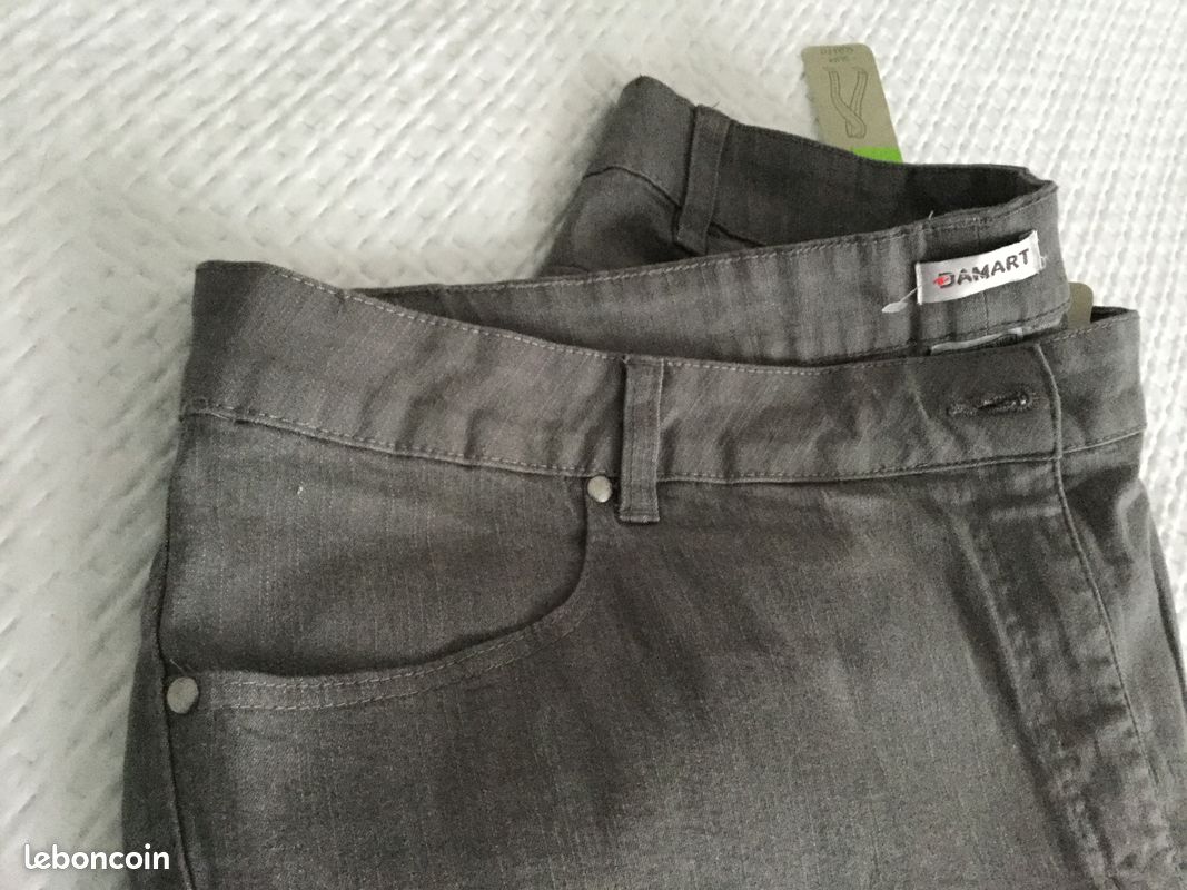 Pantalon Homme Damart Gris Foncé Taille 52 - Occasion En Très Bon état - Style Habillé Pour Homme